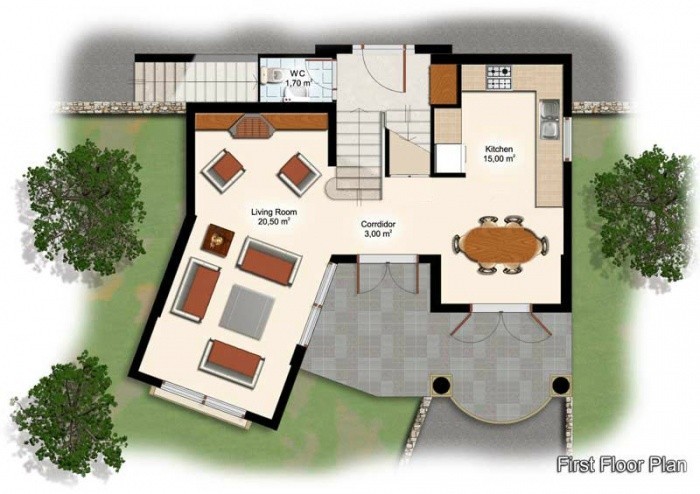 Detached Villas with Sea View in Kusadasi