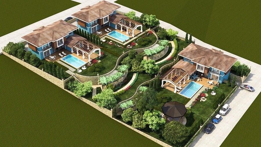 РОСКОШНАЯ ОТДЕЛЬНАЯ ВИЛЛА С ЧАСТНЫМ БАССЕЙНОМ В КУШАДАСЫ.