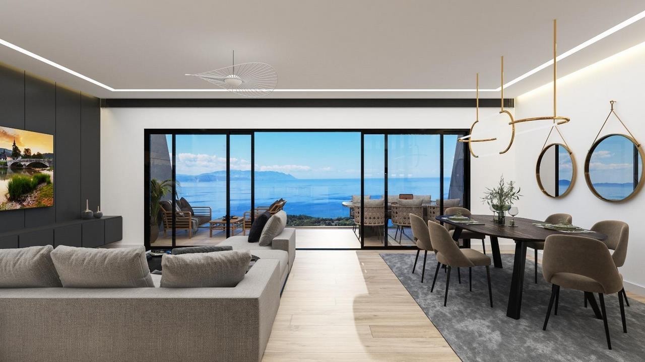 unique 3 bed 2 bath apartments for sale in kusadasi with panoramic sea views