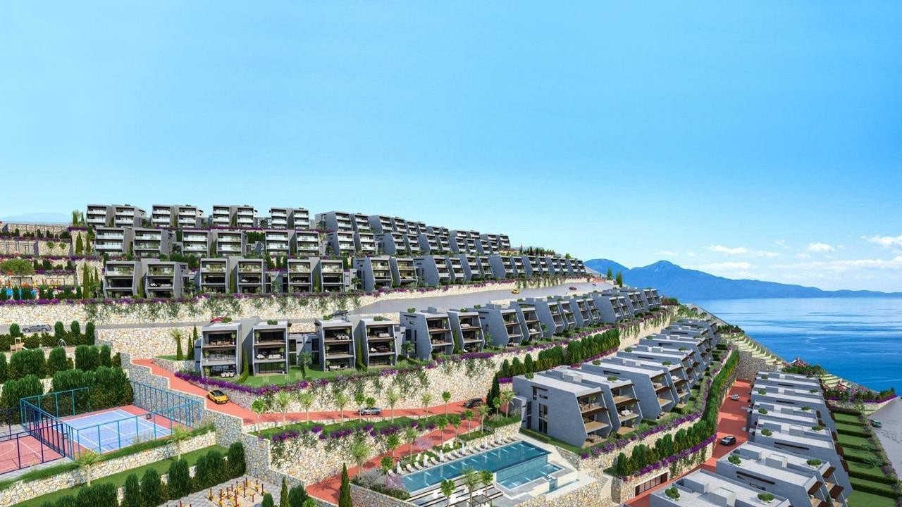 unique 3 bed 2 bath apartments for sale in kusadasi with panoramic sea views
