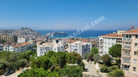 ДВУХУРОВНЕВАЯ КВАРТИРА С ВИДОМ НА МОРЕ НА ПРОДАЖУ В КУШАДАСЫ.