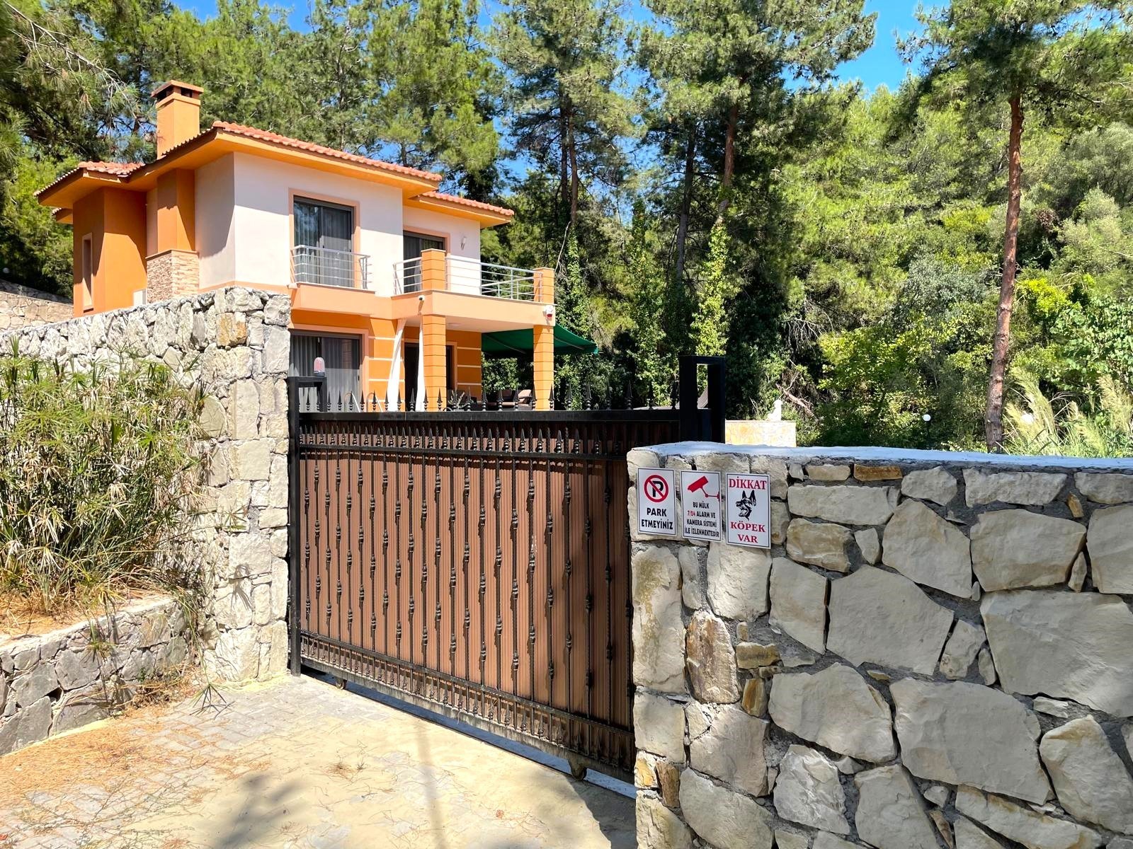 Furnished Villa for Sale in Sogucak with Forest View and Detached Pool