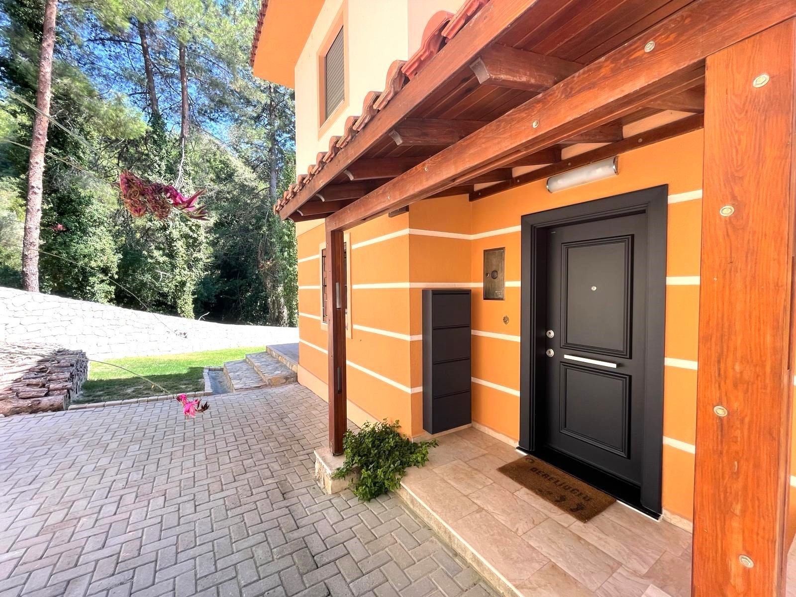 Furnished Villa for Sale in Sogucak with Forest View and Detached Pool