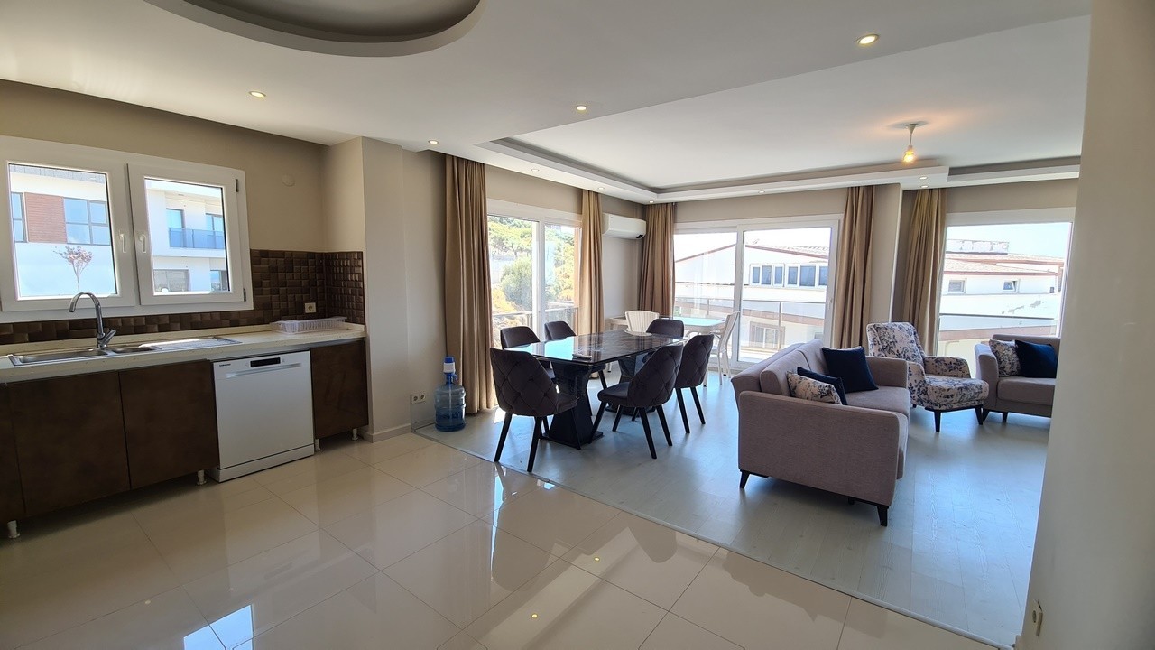 Spacious 3+1 Sea-View Apartment for Sale in Secure, Poolside Complex