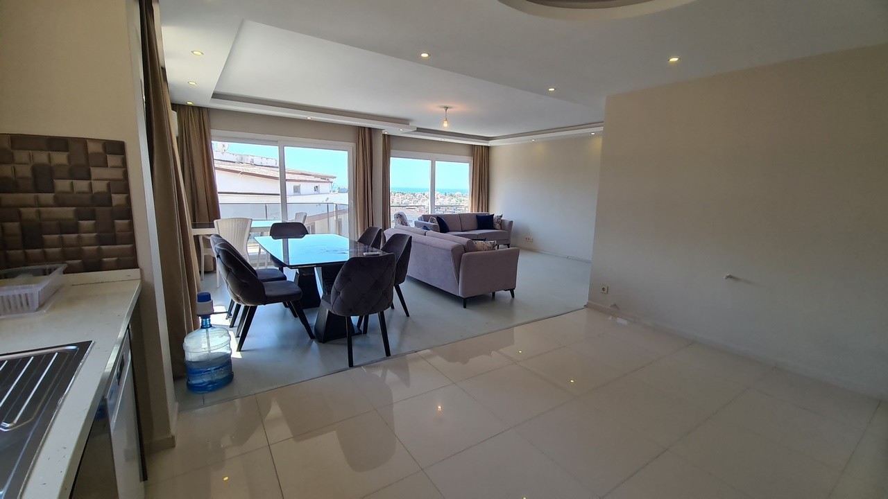 Spacious 3+1 Sea-View Apartment for Sale in Secure, Poolside Complex
