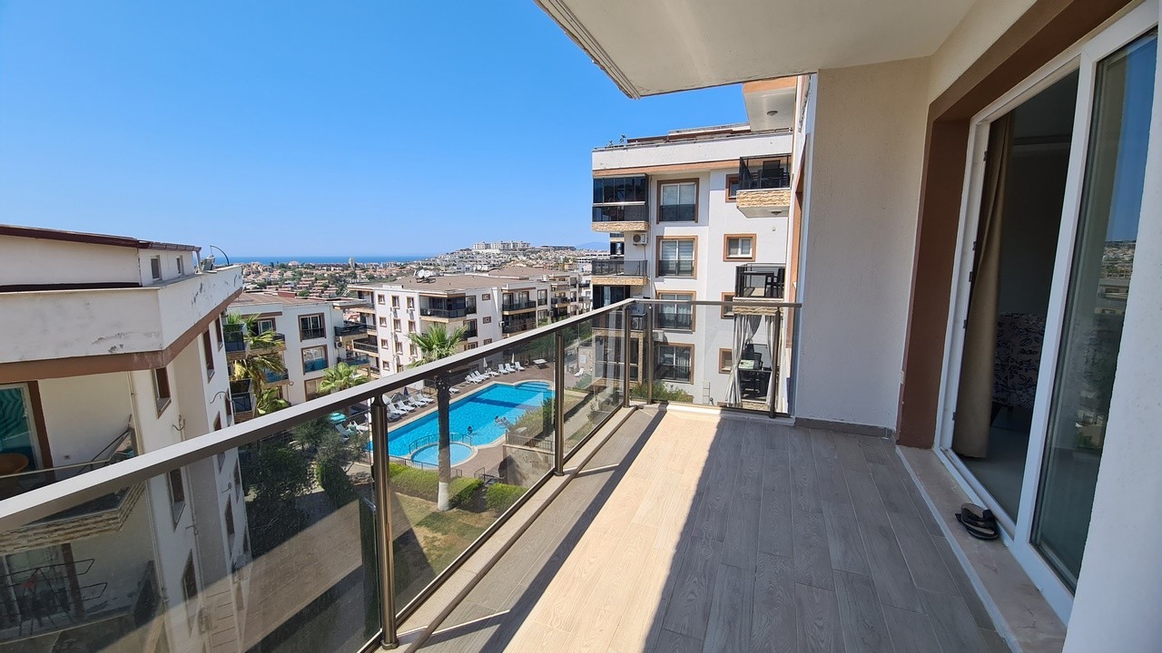 Spacious 3+1 Sea-View Apartment for Sale in Secure, Poolside Complex