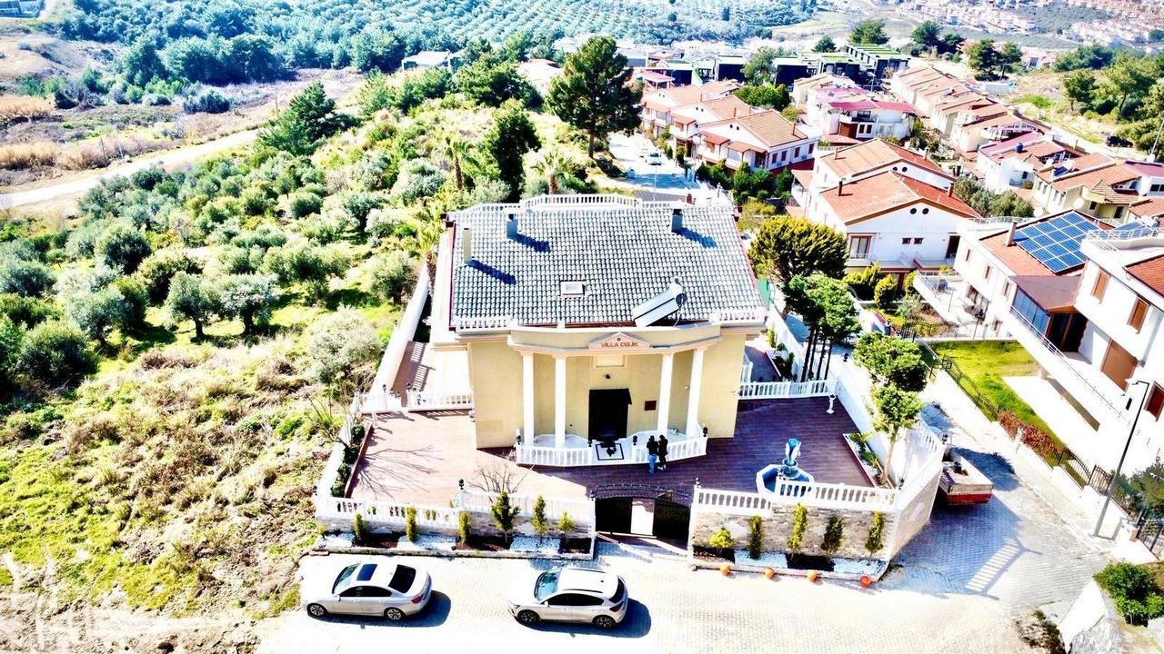 For Sale: Panoramic Sea View 7+1 Luxury Mansion with Olympic Pool, Spa & Private Gym in Soğucak, Kuşadası