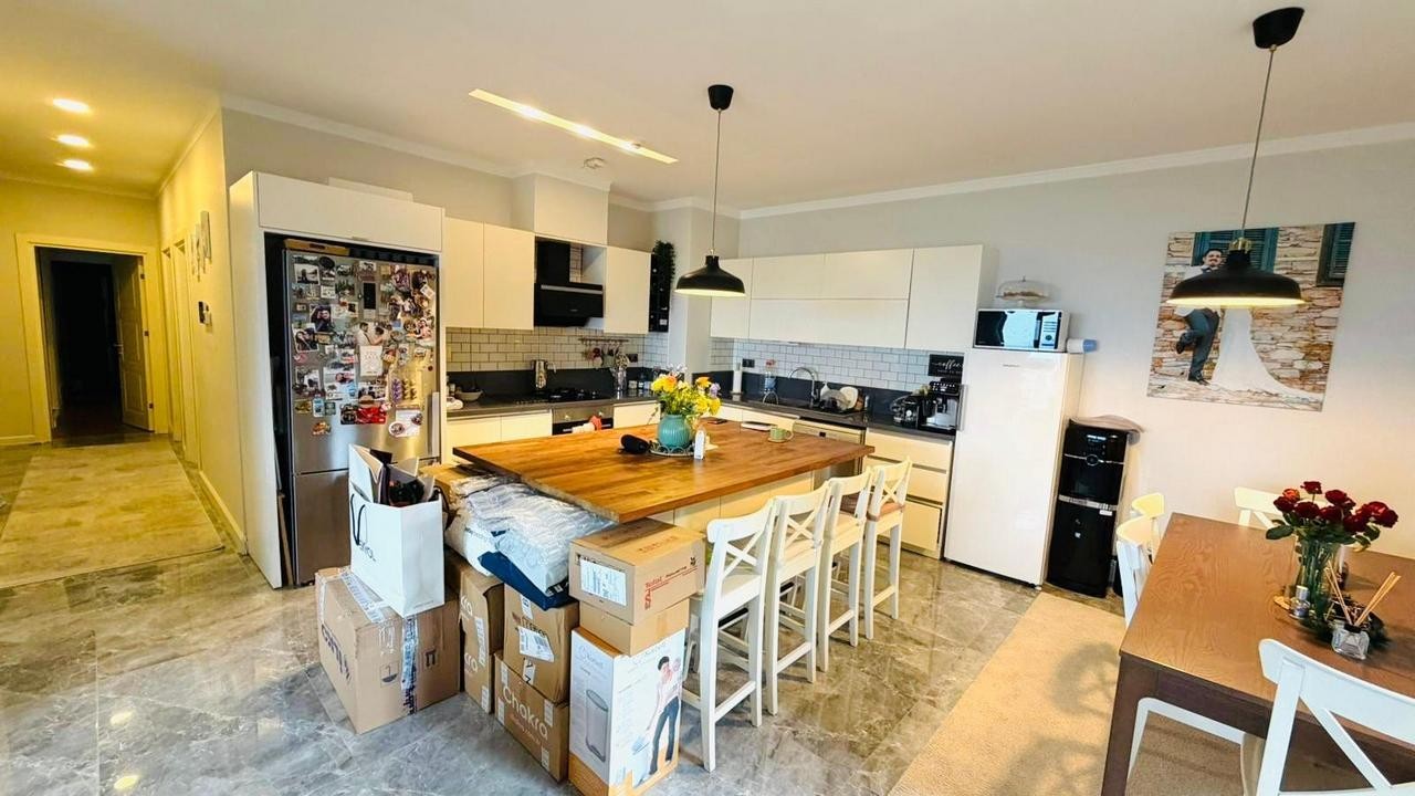 Luxury 3+1 Apartment with Full Sea View, Within Walking Distance to Ladies Beach, in a Prestigious Complex