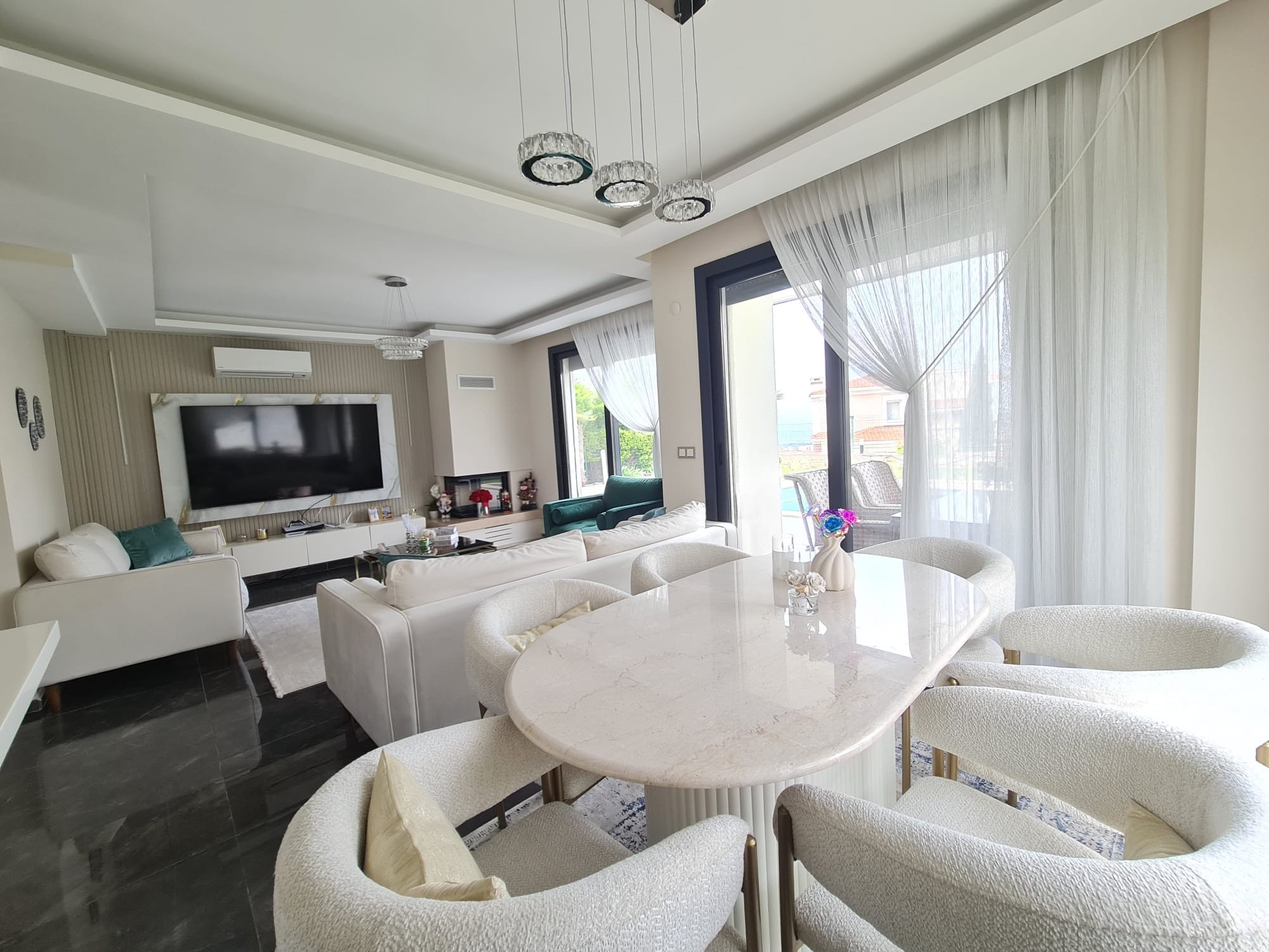 LUXURY 3+1 VILLA WITH SEA VIEWS, DETACHED, AND PRIVATE POOL