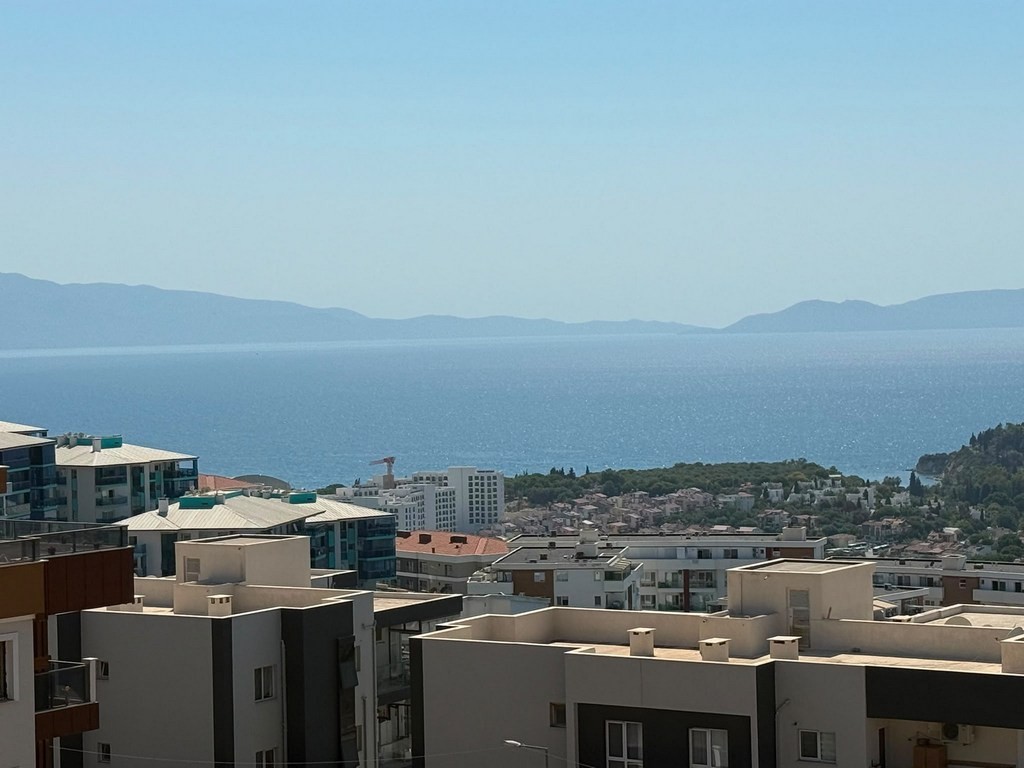 NEW 2+1 APARTMENT WITH SEA VIEW IN DEĞİRMENDERE, KUŞADASI