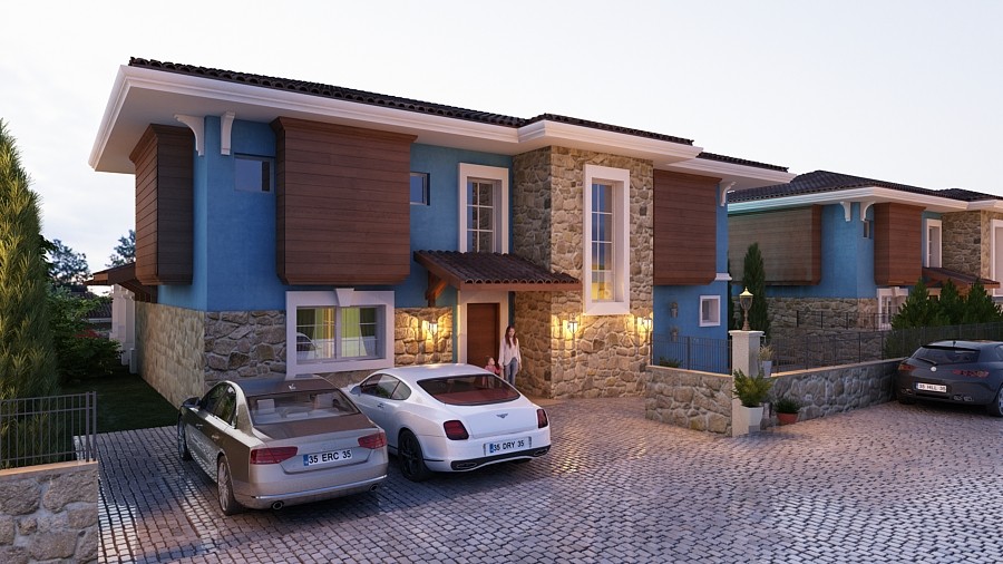 Luxury Exclusive Detached Villa in 1200sqm Private Plot in Kusadasi