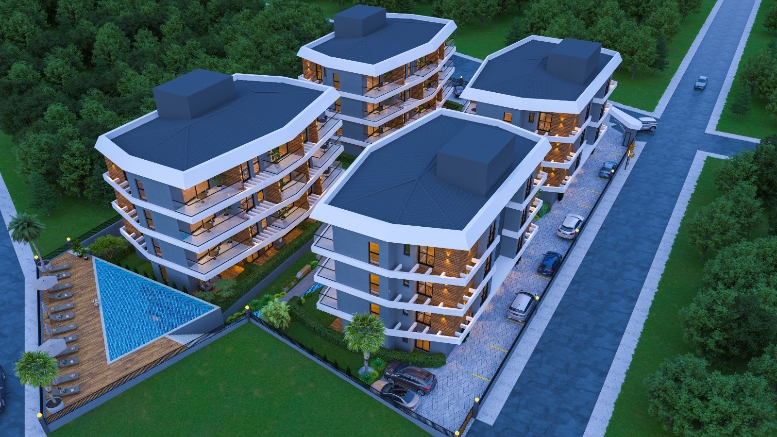 Brand New Apartment Project for sale in Kusadasi