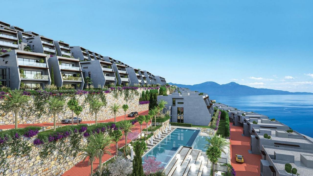 unique 3 bed 2 bath apartments for sale in kusadasi with panoramic sea views