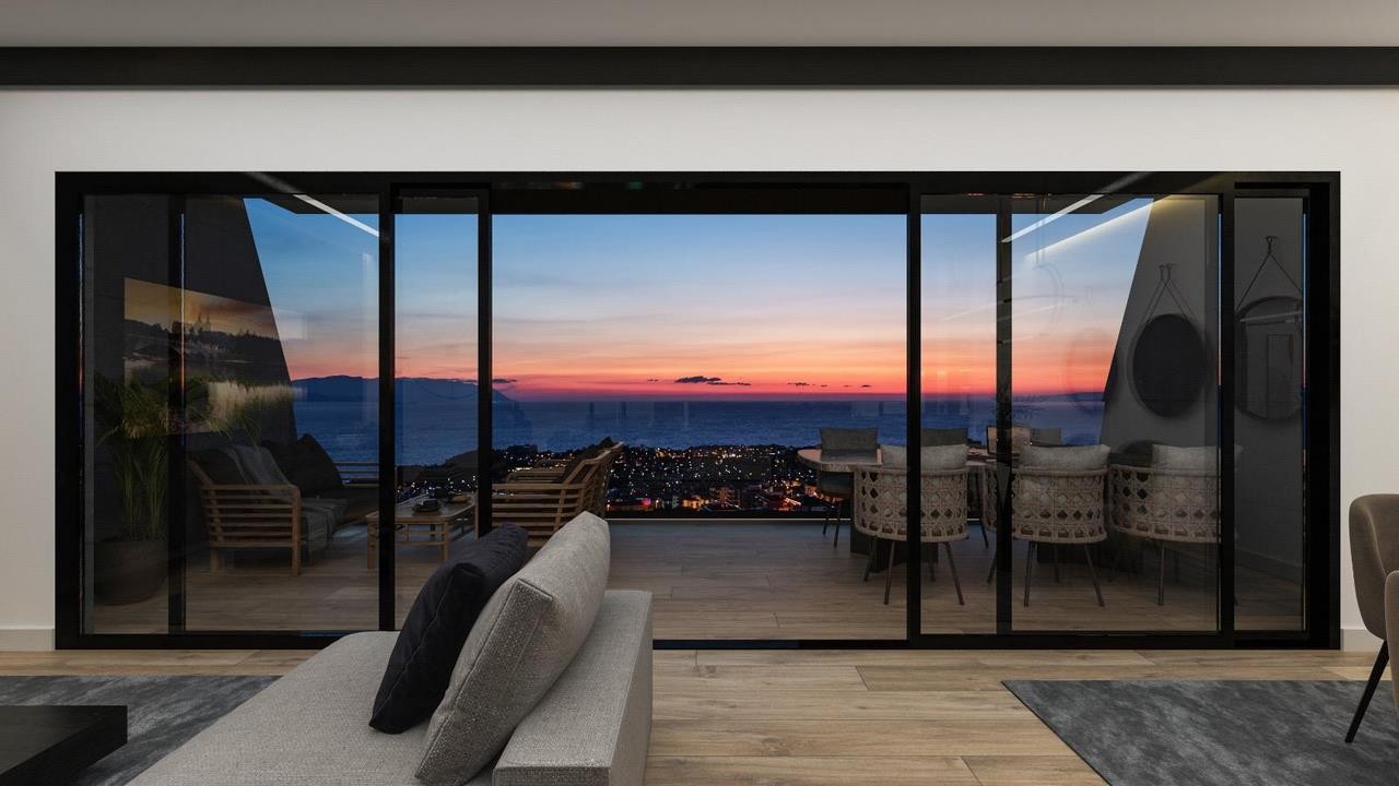 unique 3 bed 2 bath apartments for sale in kusadasi with panoramic sea views