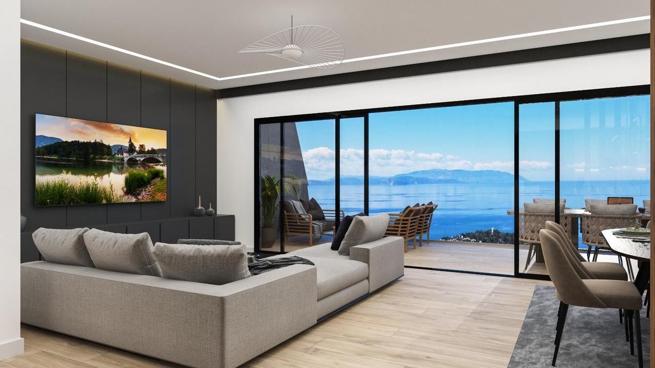 unique 3 bed 2 bath apartments for sale in kusadasi with panoramic sea views