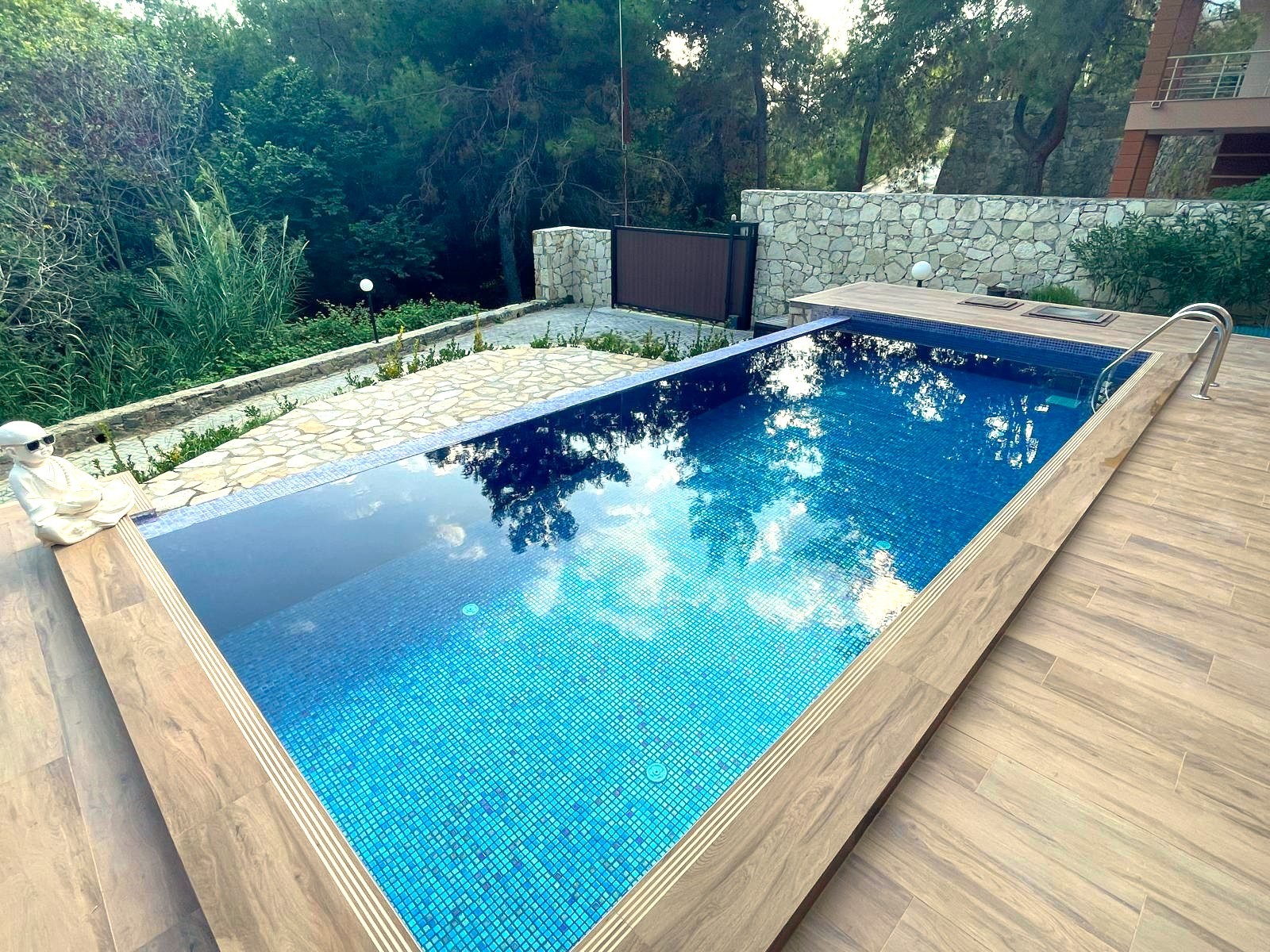 Furnished Villa for Sale in Sogucak with Forest View and Detached Pool