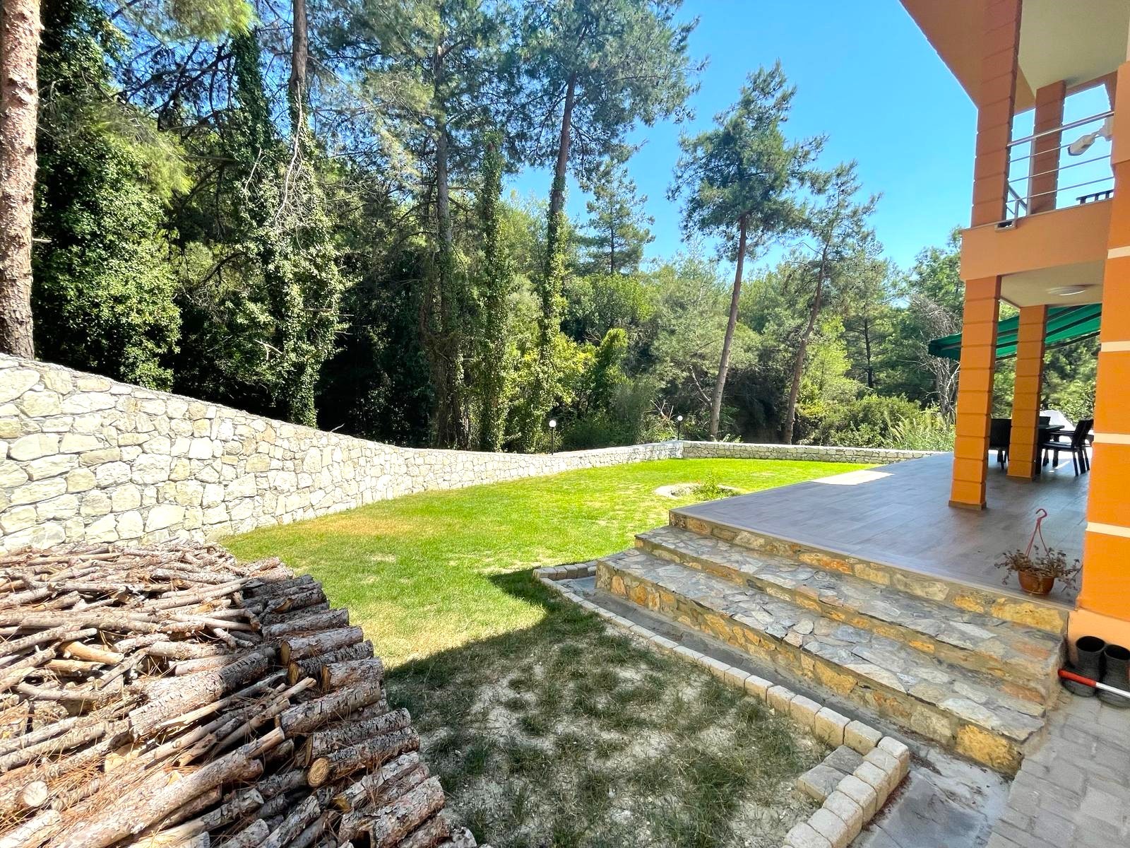 Furnished Villa for Sale in Sogucak with Forest View and Detached Pool