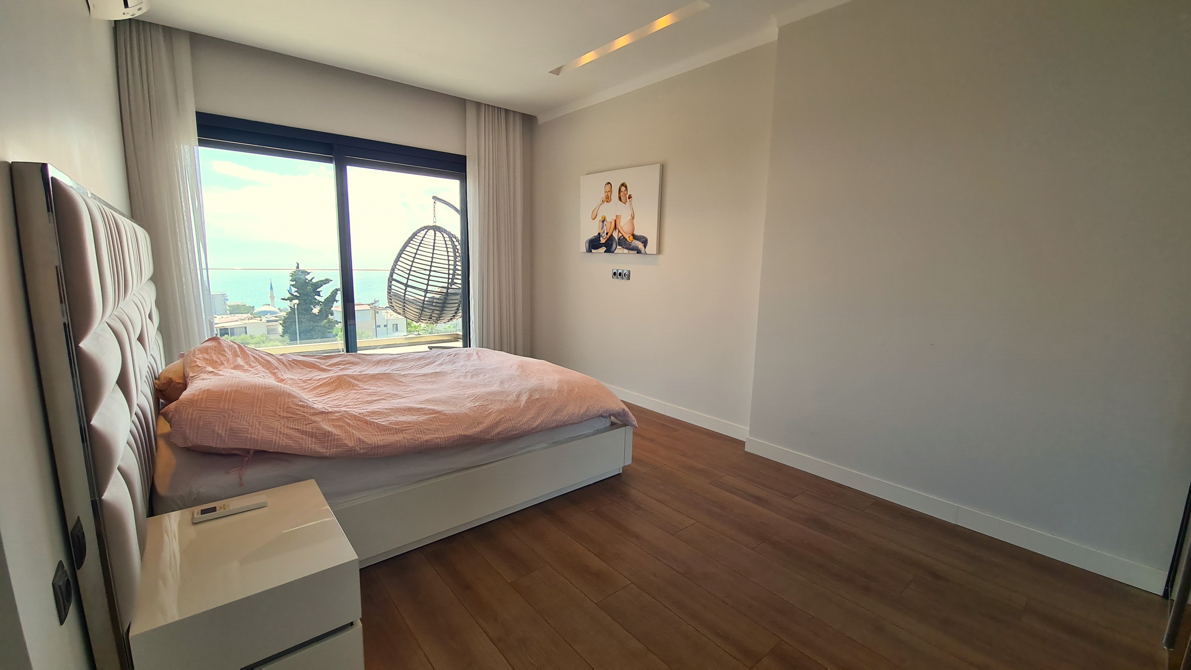 Luxury 3+1 Apartment with Full Sea View, Within Walking Distance to Ladies Beach, in a Prestigious Complex