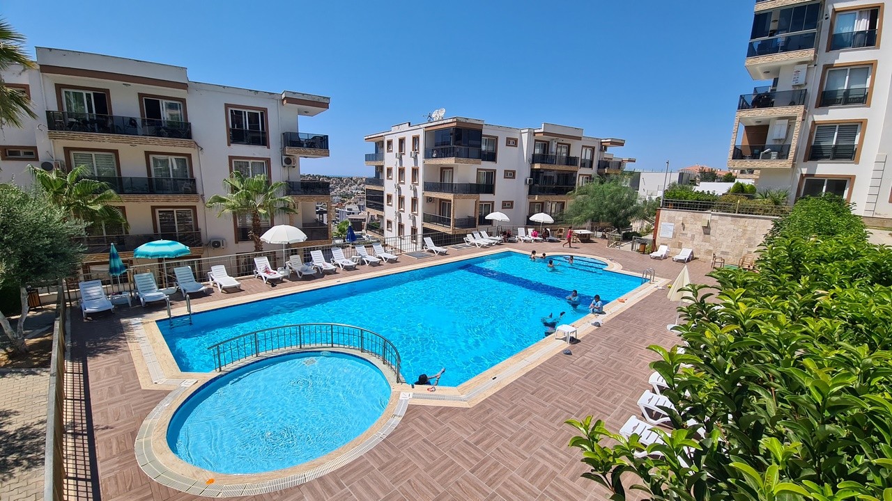 Spacious 3+1 Sea-View Apartment for Sale in Secure, Poolside Complex