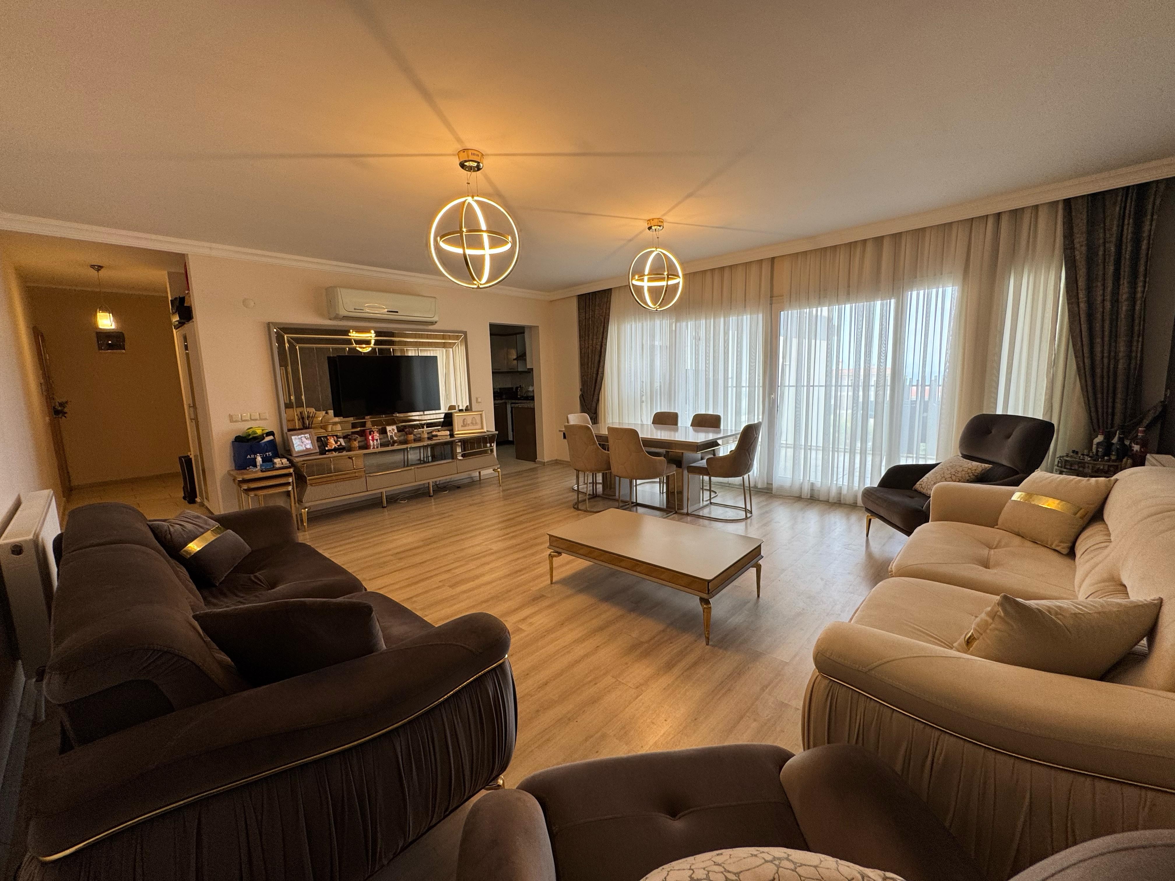 For Sale: Furnished 3+1 Sea View Apartment in Luxury Complex in Kuşadası