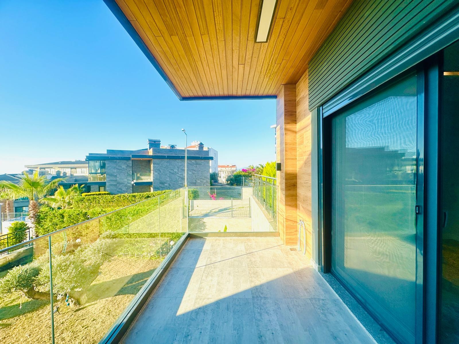 For sale: a two-room residence apartment with a full sea view in Kuşadası.