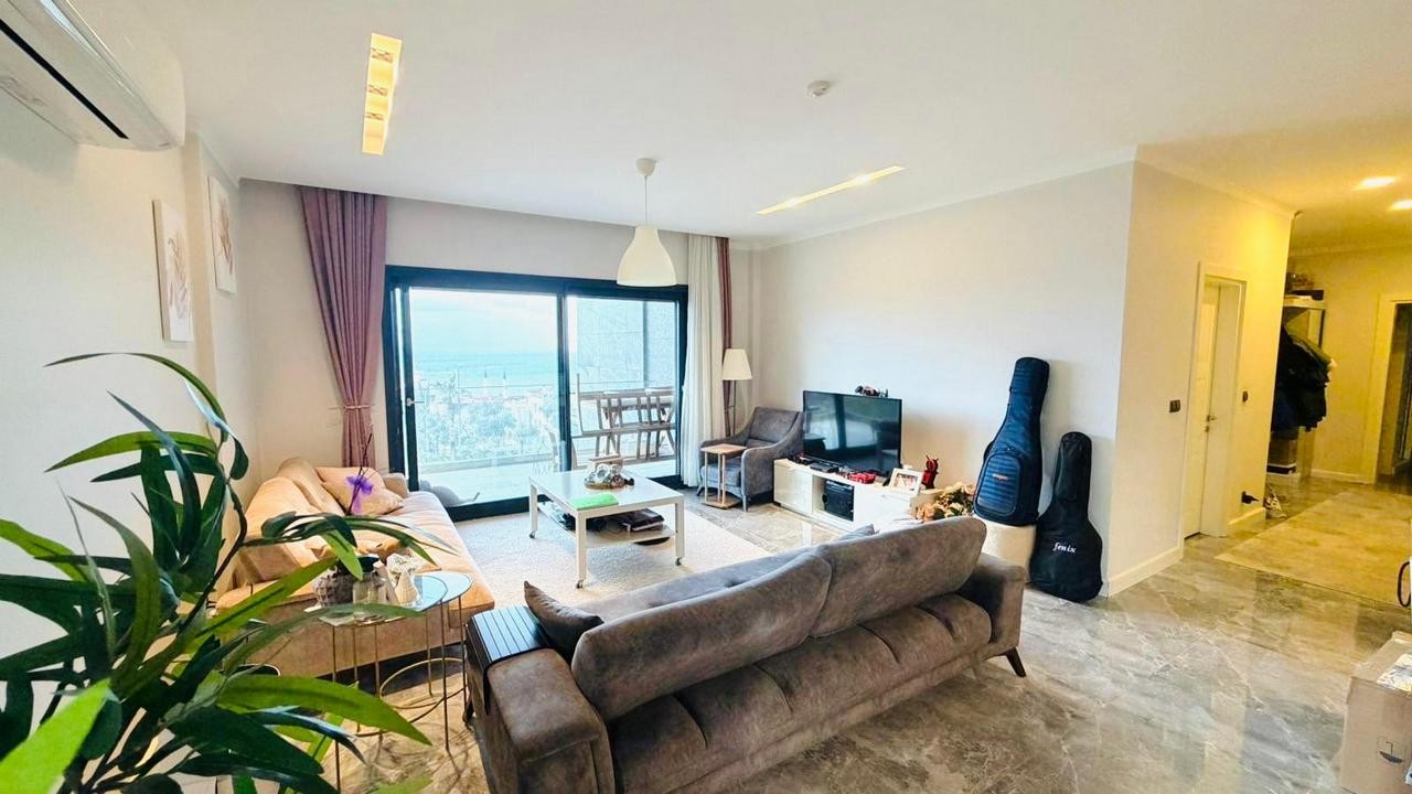 Luxury 3+1 Apartment with Full Sea View, Within Walking Distance to Ladies Beach, in a Prestigious Complex