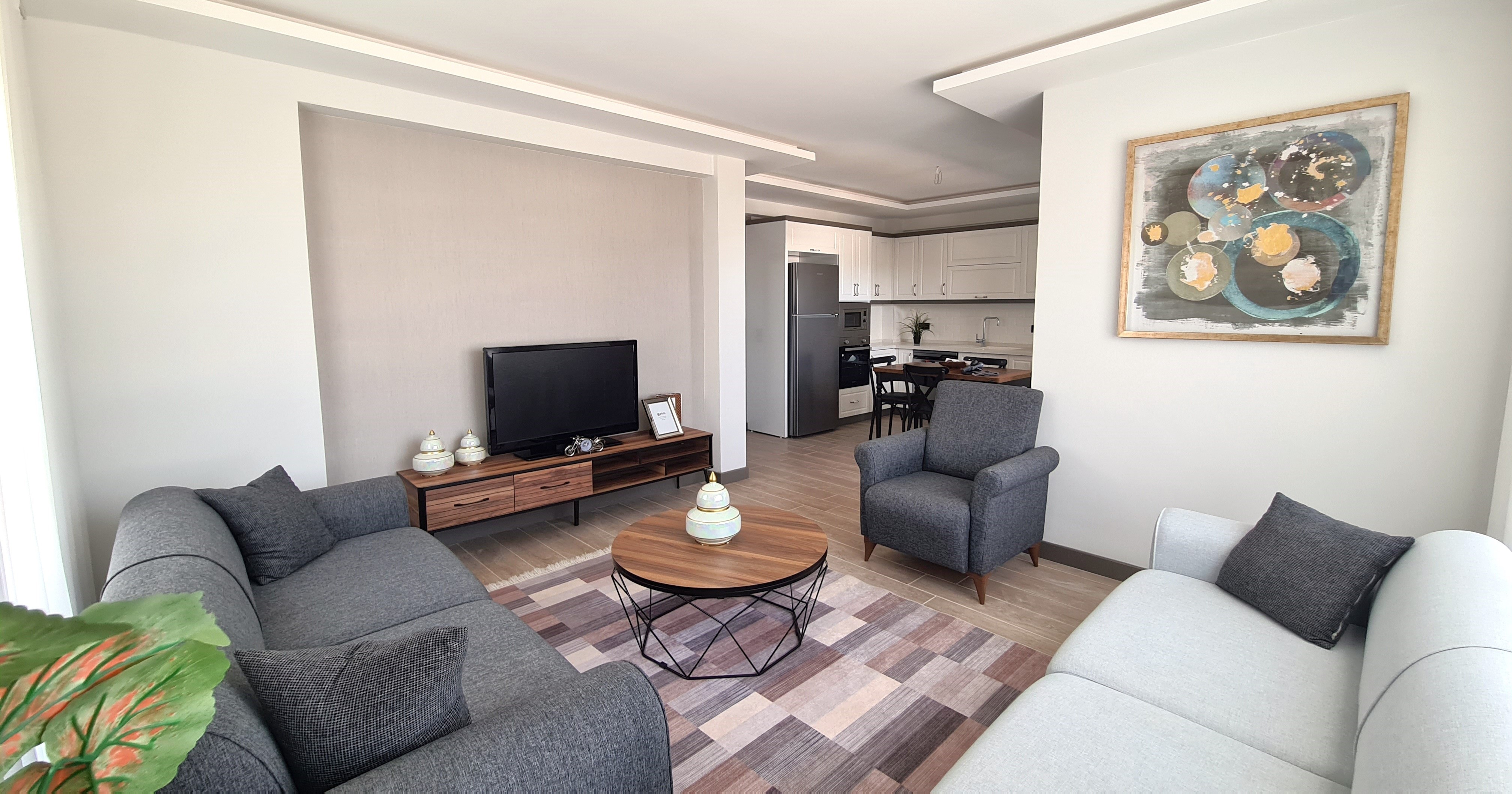 Fully furnished modern apartment for sale in Değirmendere Neighborhood, Kuşadası