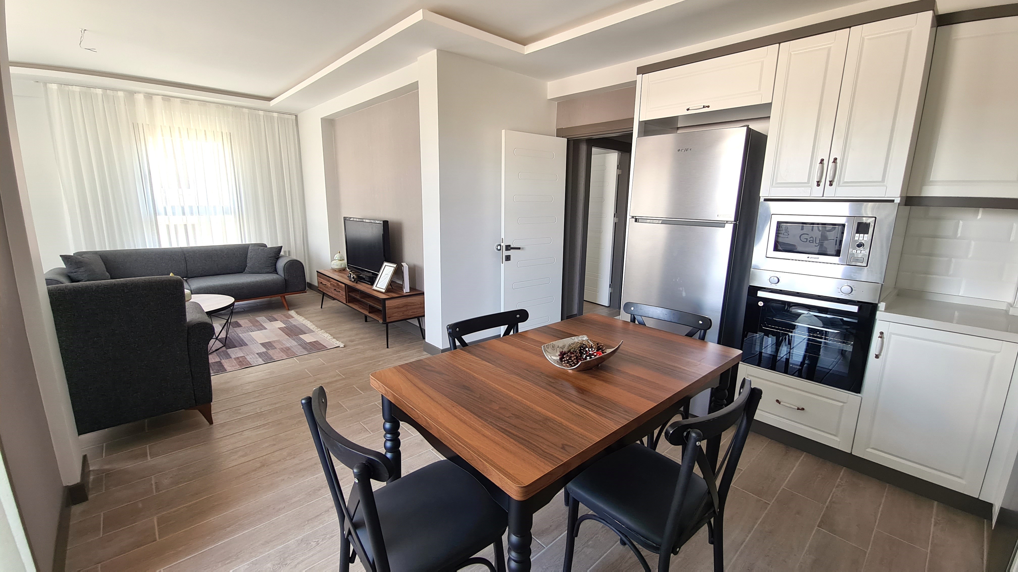 Fully furnished modern apartment for sale in Değirmendere Neighborhood, Kuşadası