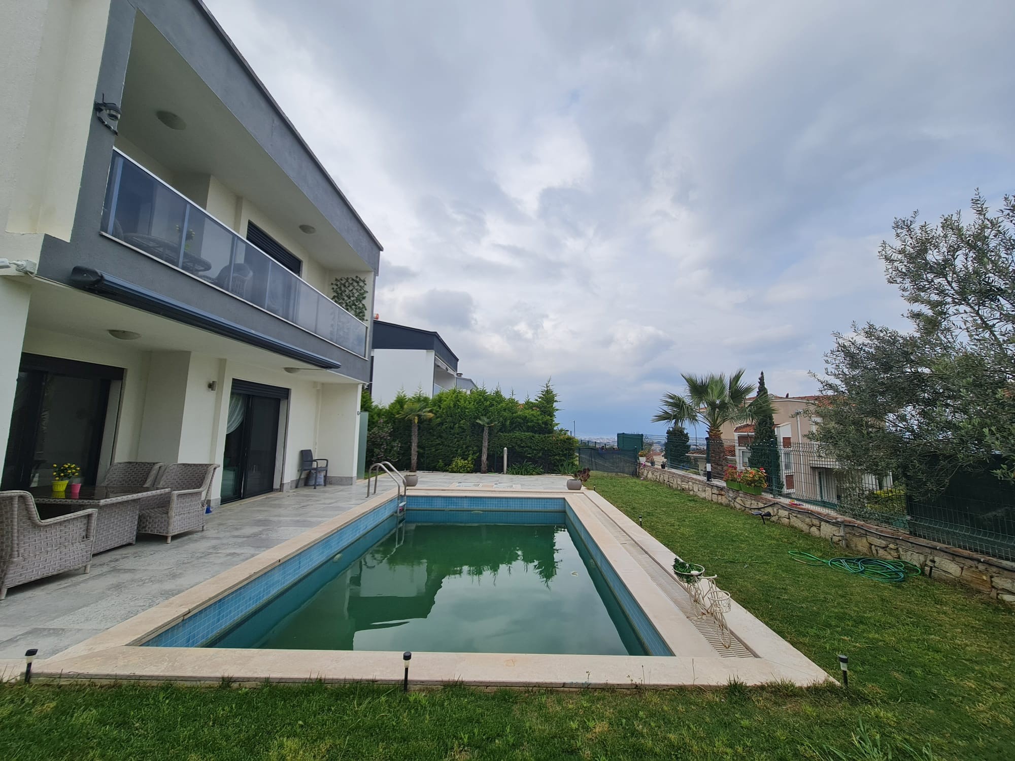 LUXURY 3+1 VILLA WITH SEA VIEWS, DETACHED, AND PRIVATE POOL